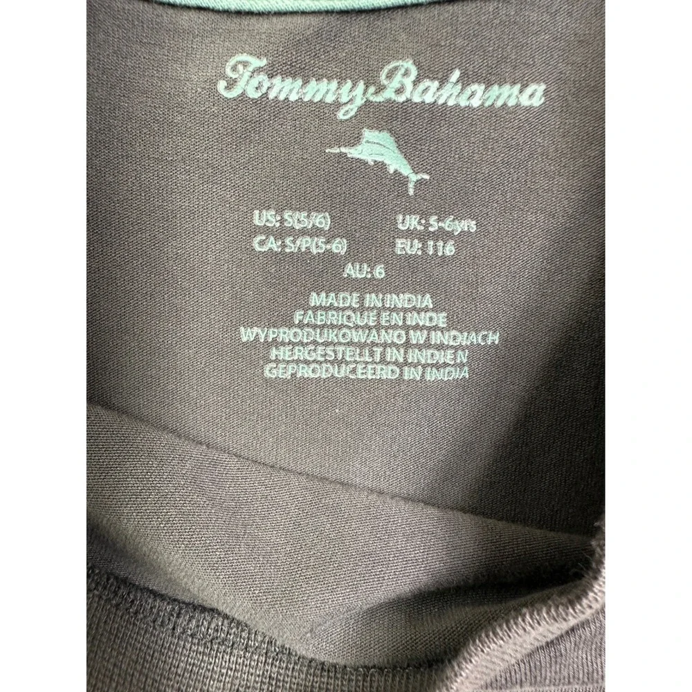 Tommy Bahama Kids Astronaut Moon Graphic T-Shirt Gray Size S 5/6 Space Tee‎